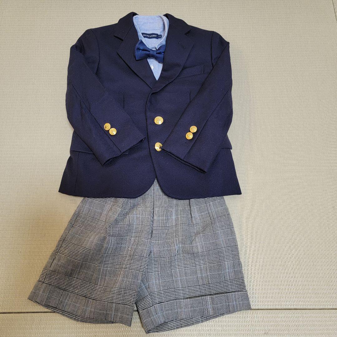ラルフローレン　５点セット　フォーマル　110 スーツ　紺ブレ　蝶ネクタイ