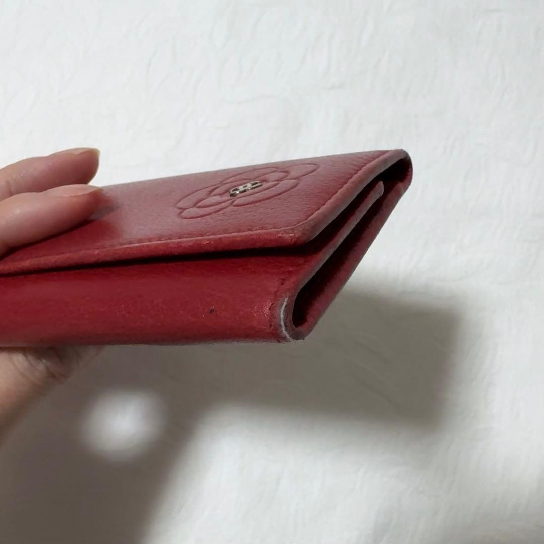 CHANEL レザーキーケース レッド