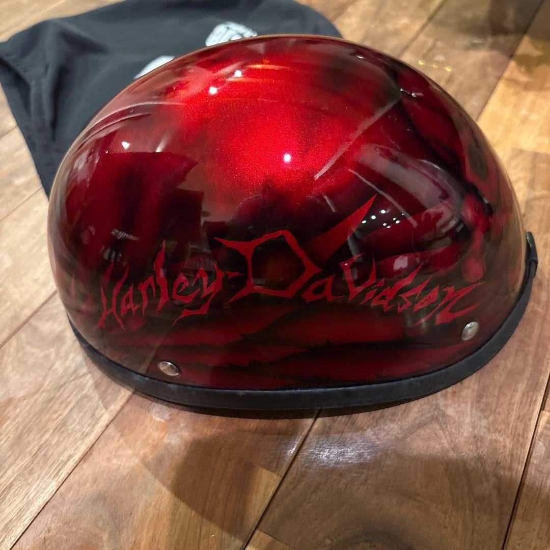 サードアイ　 半帽 スカルデザイン　ハーレー　third eye