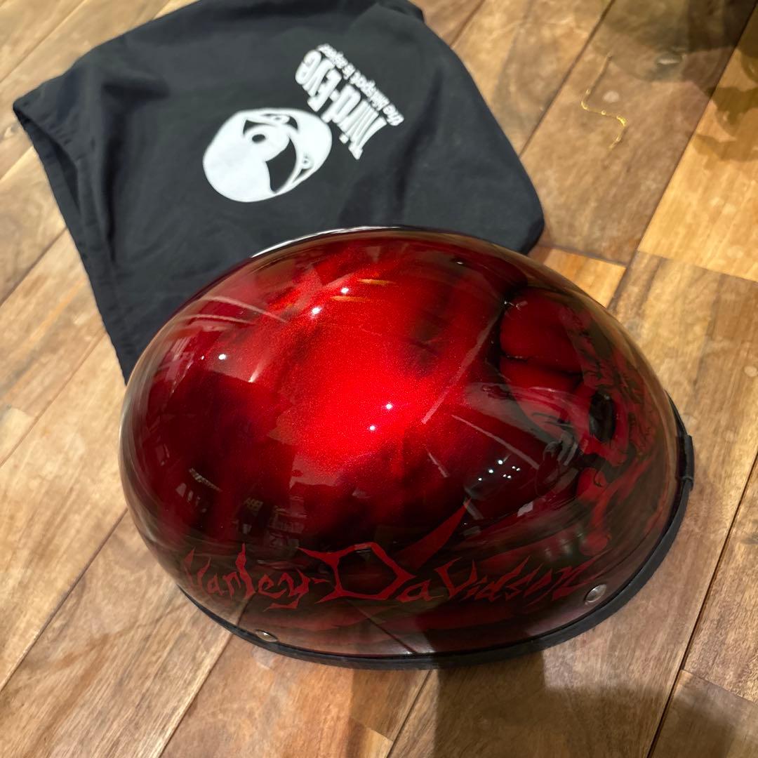 サードアイ　 半帽 スカルデザイン　ハーレー　third eye