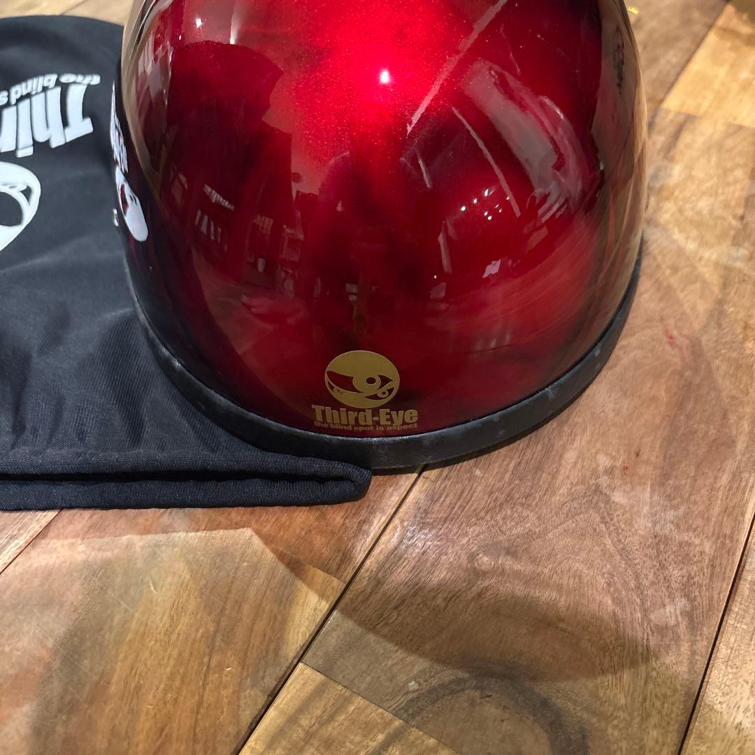 サードアイ　 半帽 スカルデザイン　ハーレー　third eye