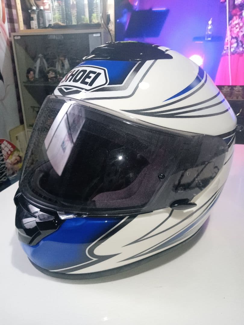 SHOEI フルフェイスヘルメット ホワイト/ブルー