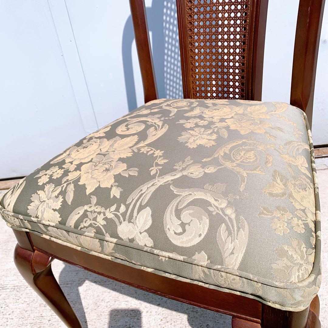 【美品】Maruni マルニ木工 ダイニングチェア アンティークチェア 猫脚③