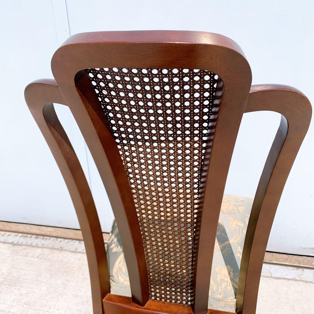 【美品】Maruni マルニ木工 ダイニングチェア アンティークチェア 猫脚③