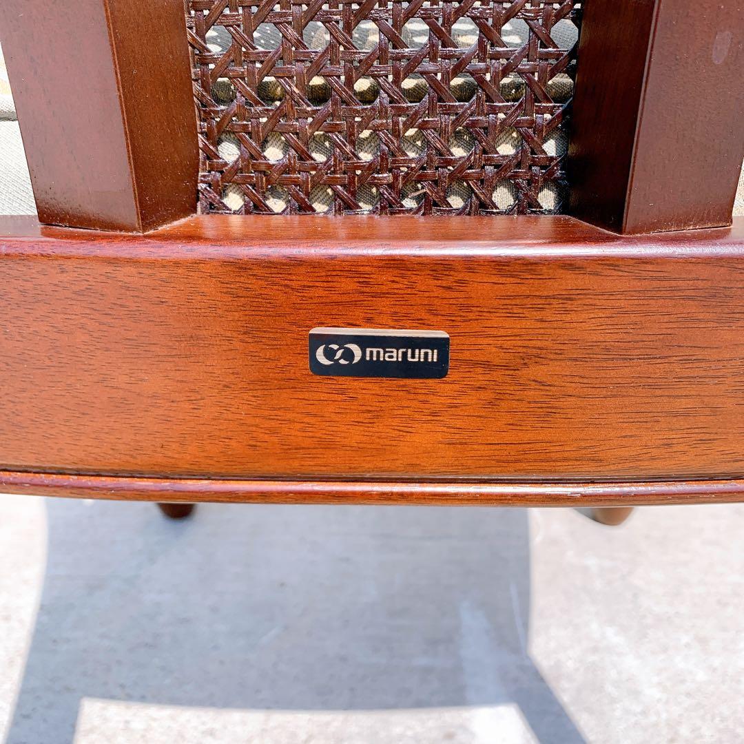 【美品】Maruni マルニ木工 ダイニングチェア アンティークチェア 猫脚③