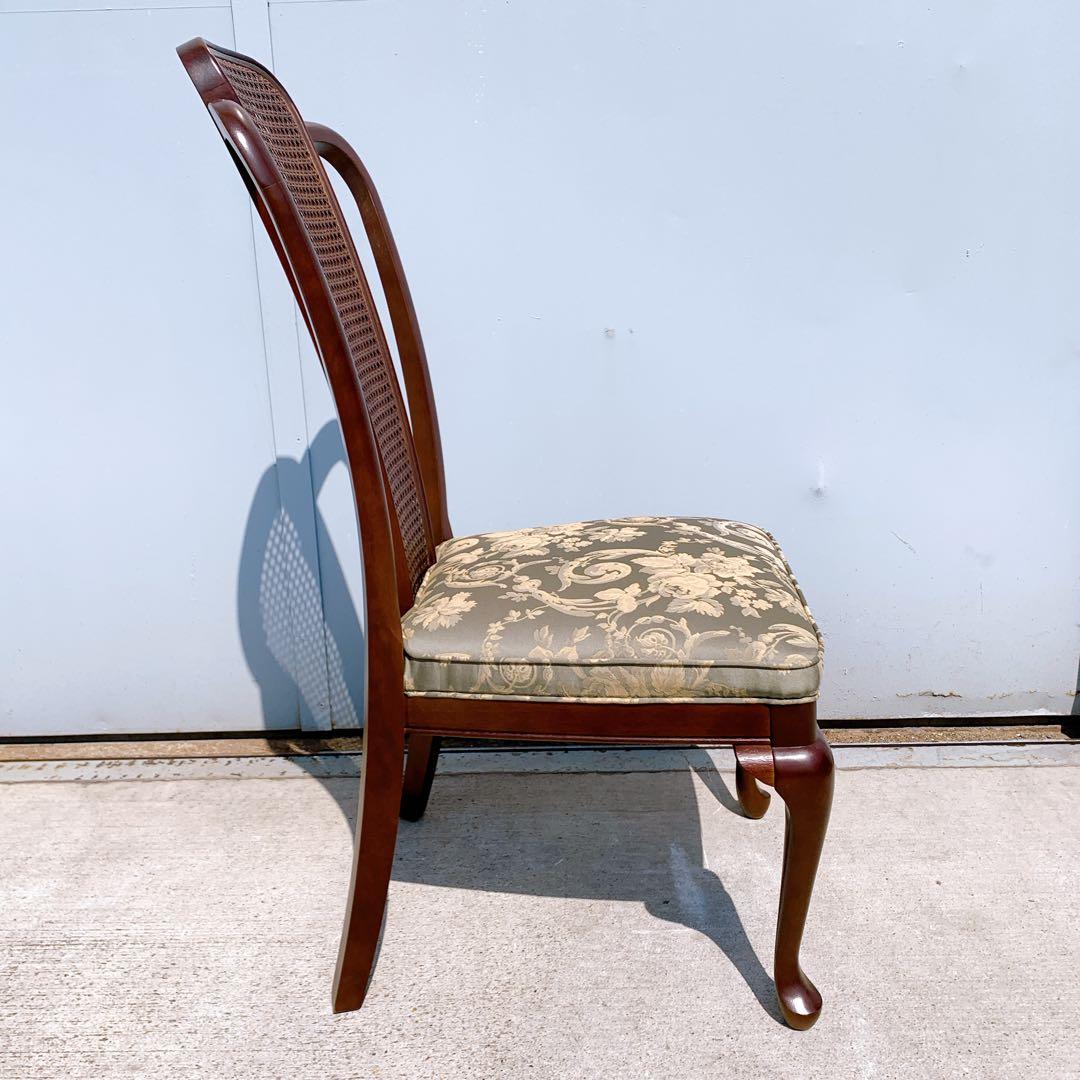 【美品】Maruni マルニ木工 ダイニングチェア アンティークチェア 猫脚③