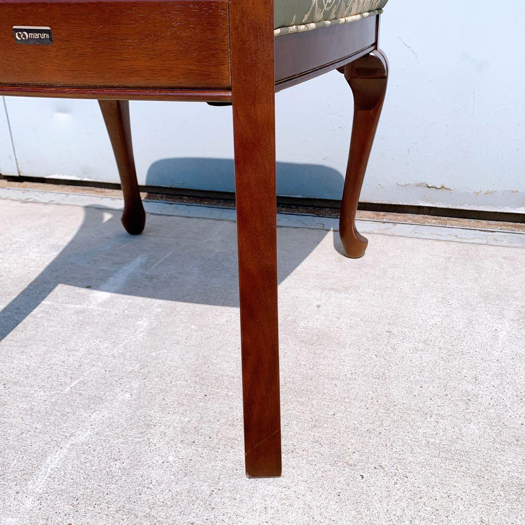 【美品】Maruni マルニ木工 ダイニングチェア アンティークチェア 猫脚③
