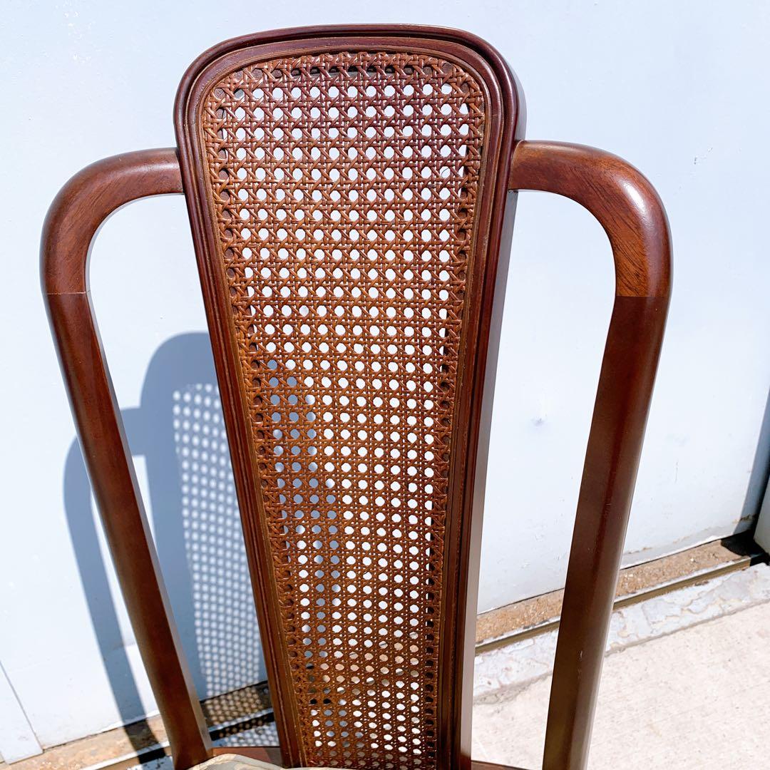 【美品】Maruni マルニ木工 ダイニングチェア アンティークチェア 猫脚③