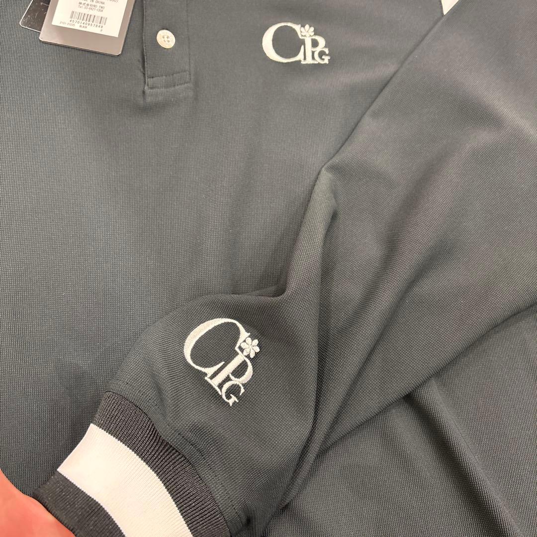 CPG GOLFブラック 長袖ポロシャツ サイズ2