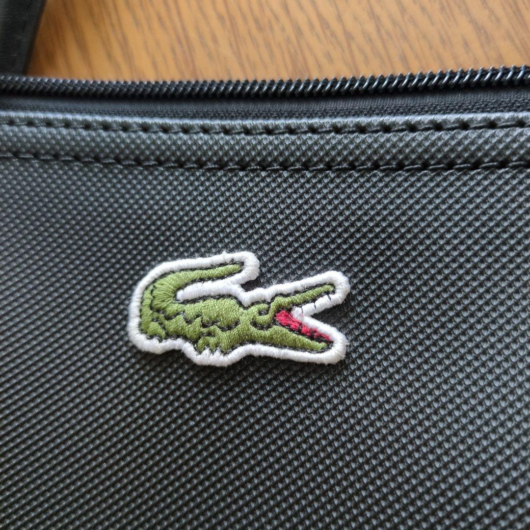 【美品】ラコステ　 トートバッグ 　ブラック