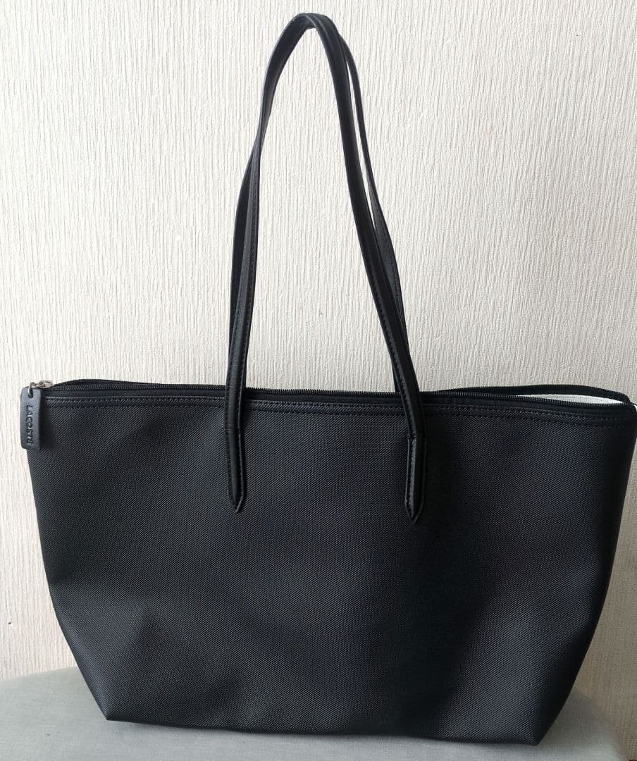 【美品】ラコステ　 トートバッグ 　ブラック