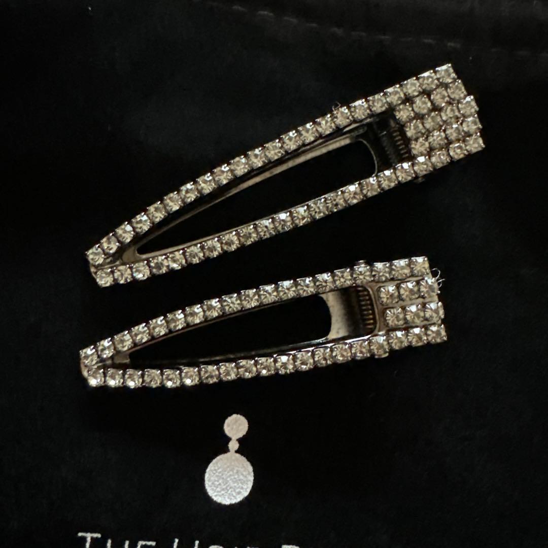 【お値下げ】THE HAIR BAR TOKYO ラインストーンクリップ 2個