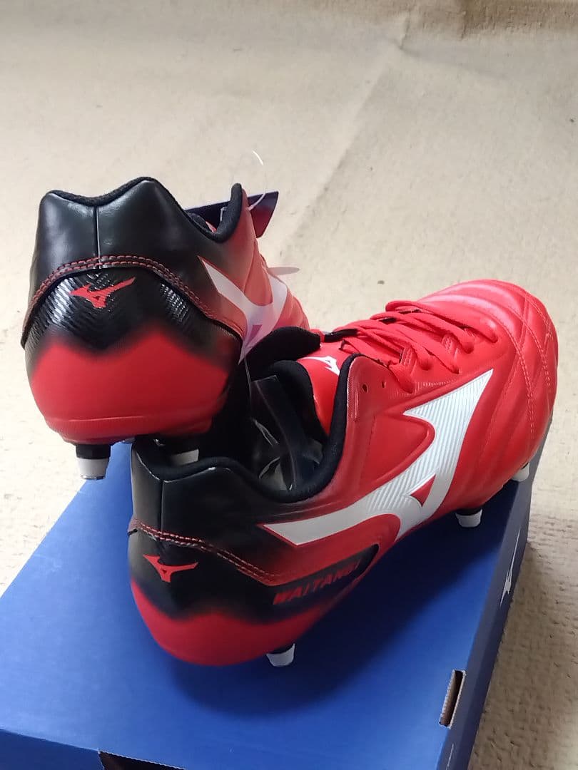 ミズノ／スパイク／ラグビー用／25.5／赤／R1GA200101／新品・未使用品