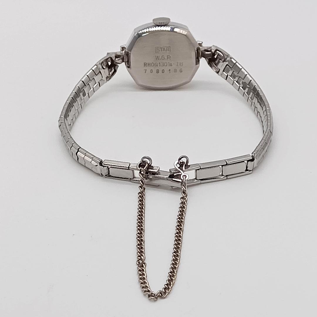 561 アンティーク レア シチズン ローヌ 手巻き時計 シルバー 四角形