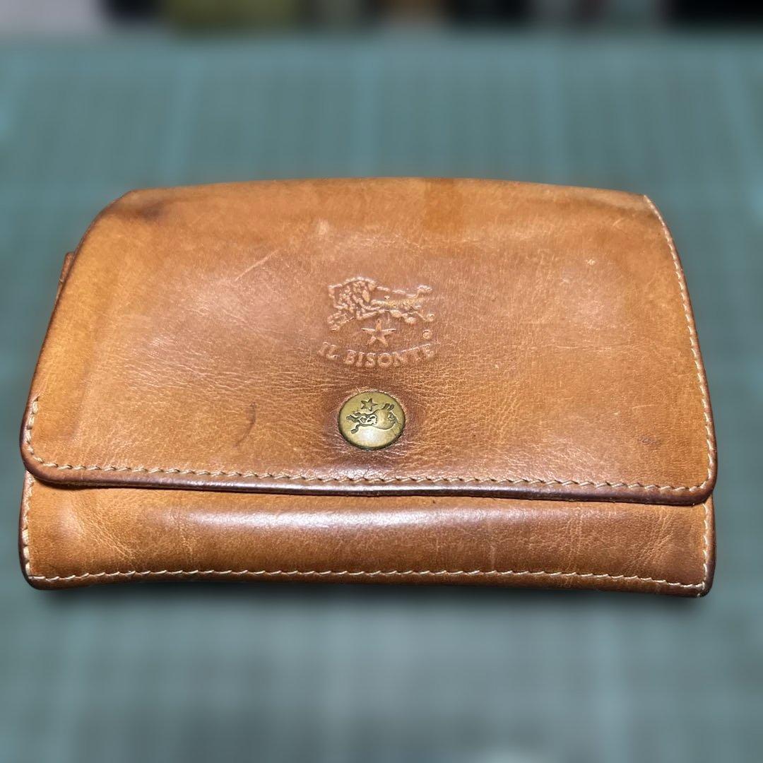 IL BISONTE イルビゾンテ　 二つ折り財布 ブラウン