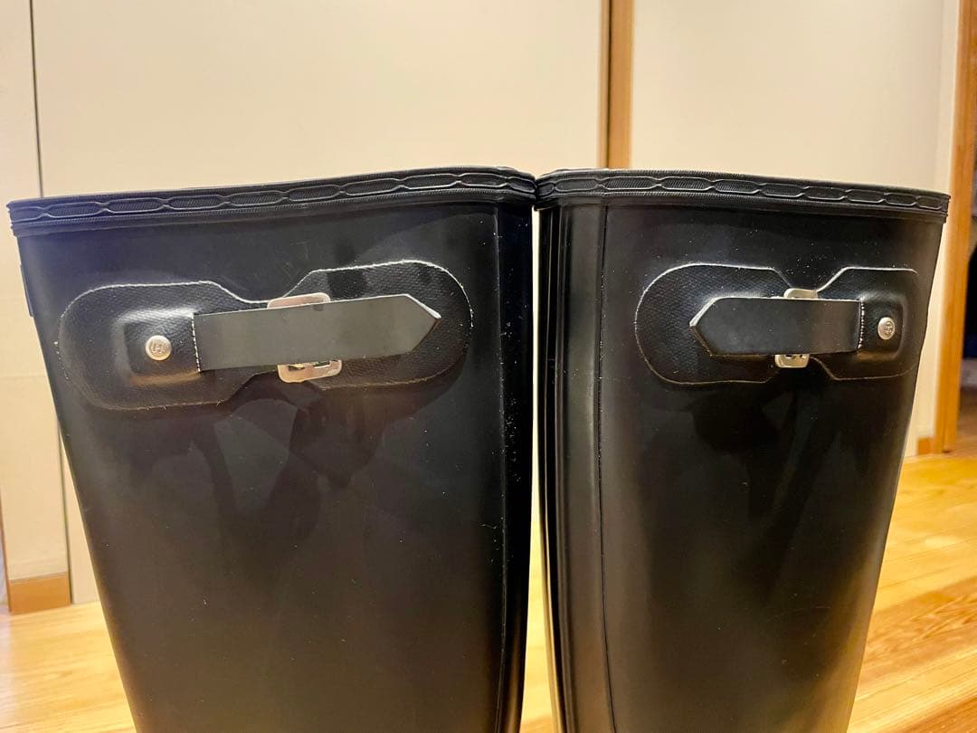 HUNTER ブラック 長靴 UK8