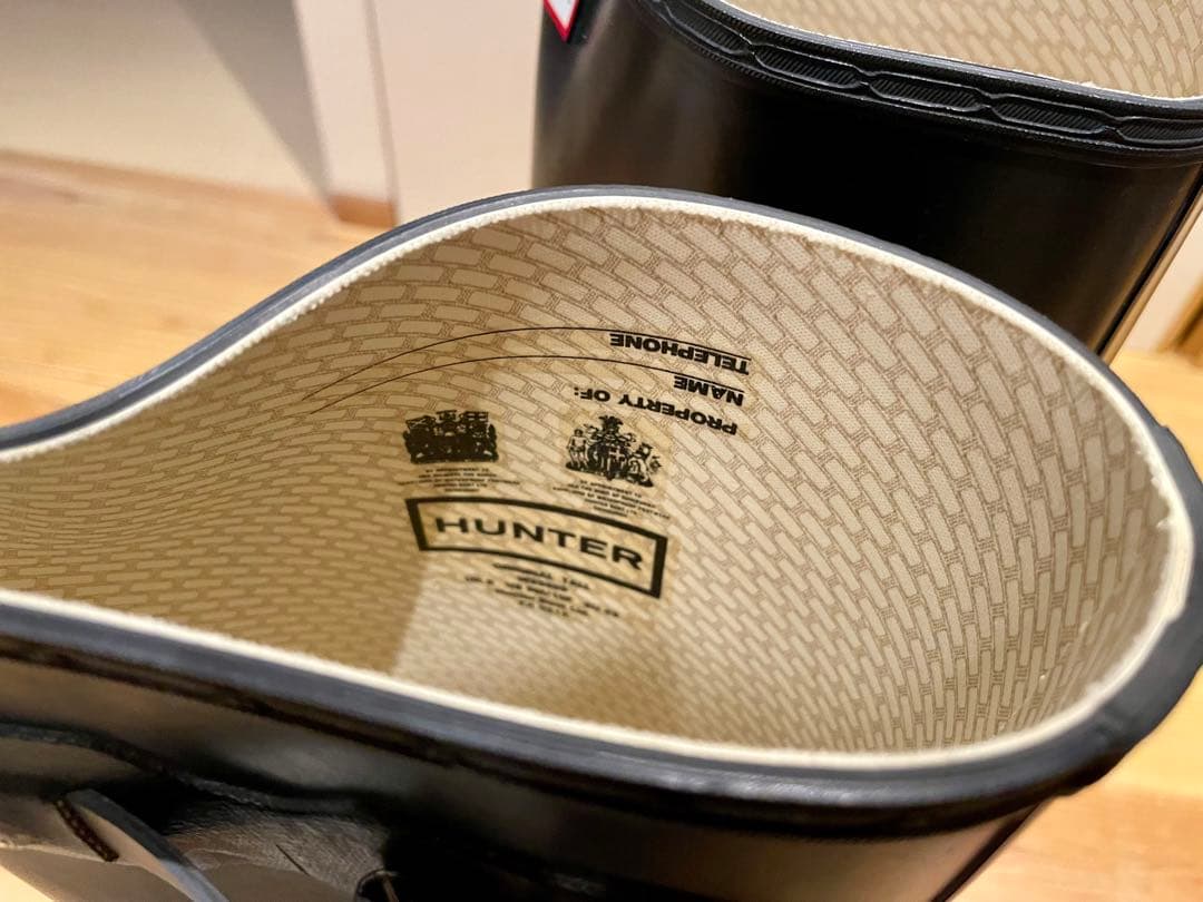 HUNTER ブラック 長靴 UK8