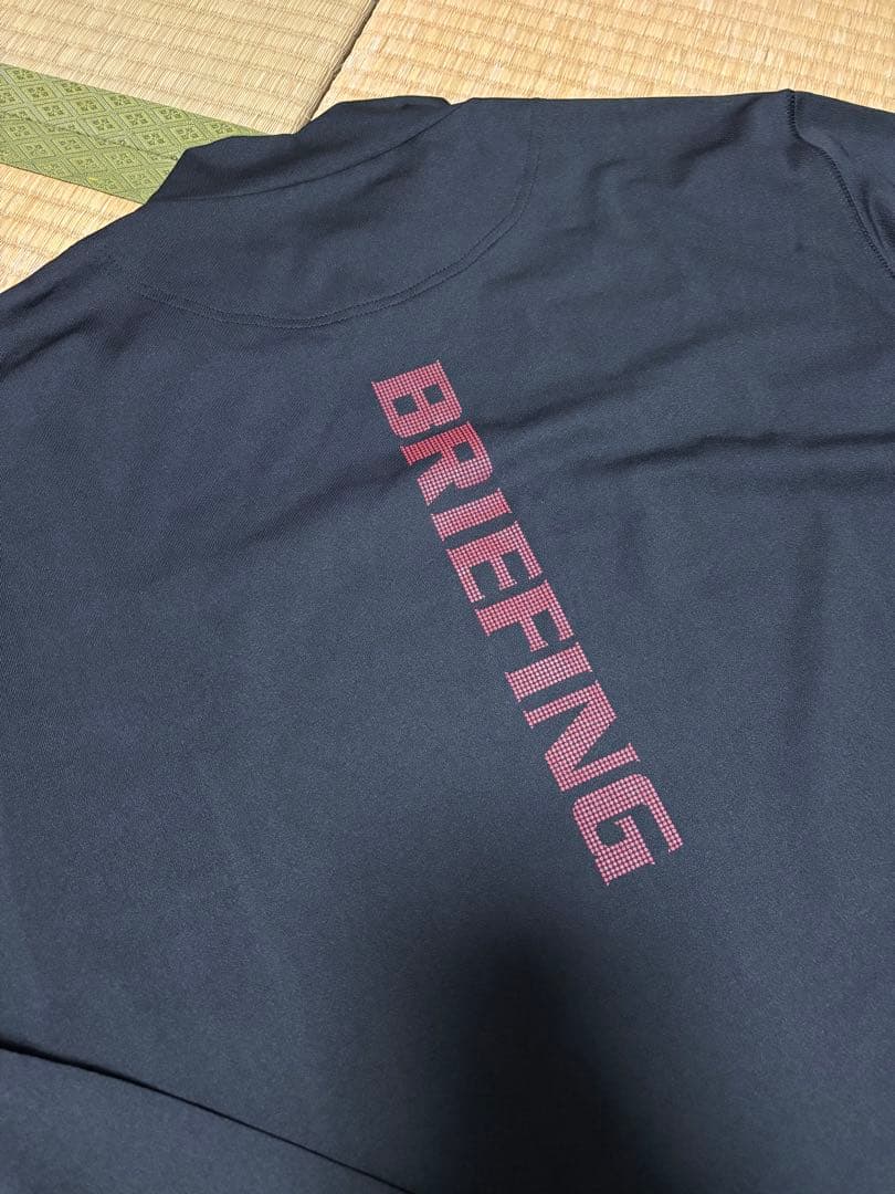 ブリーフィング　モックネック　ブラック　黒　長袖シャツ XL