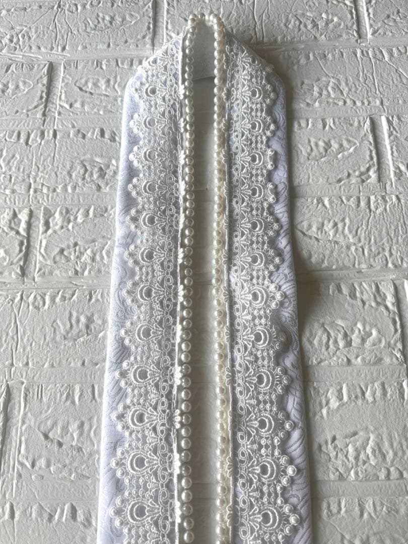 ふりふレース重ね衿　レース半衿　帯飾り　レース足袋　付け袖　パール帯締め　花飾り