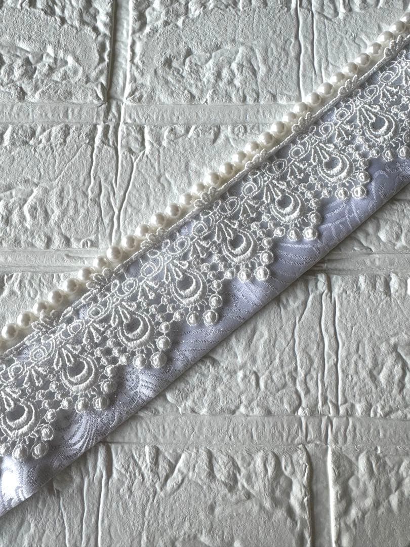 ふりふレース重ね衿　レース半衿　帯飾り　レース足袋　付け袖　パール帯締め　花飾り