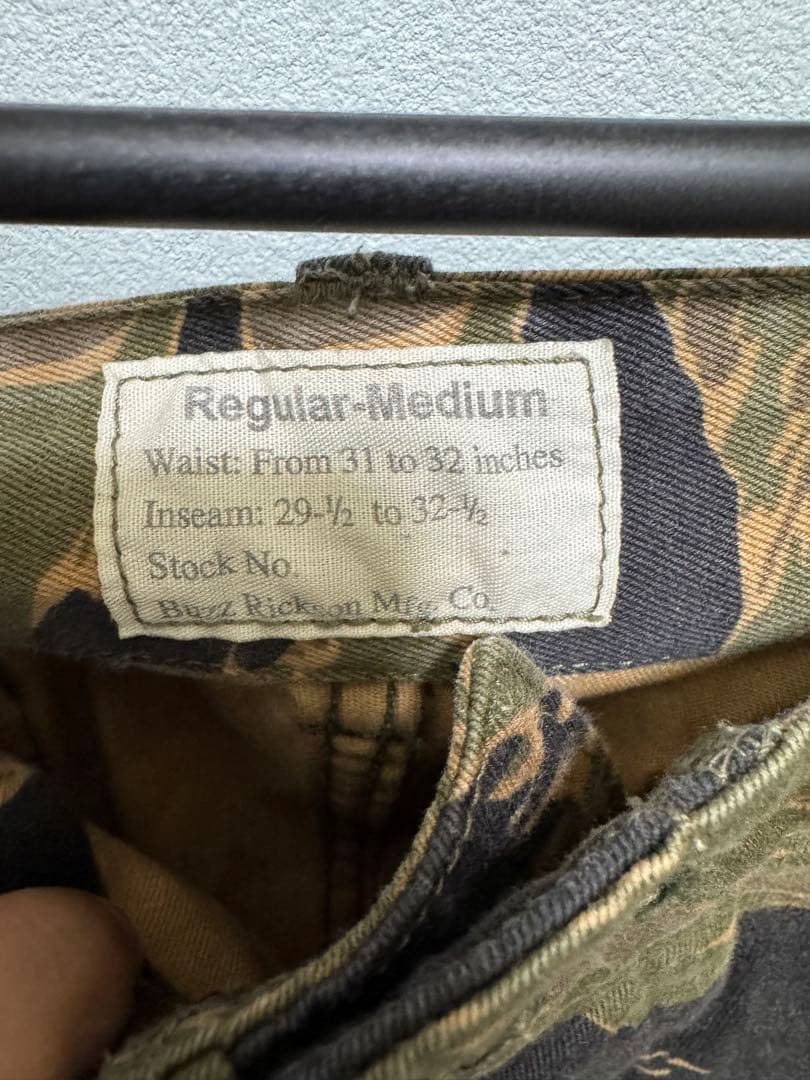 Buzz Rickson's タイガーカモ カーゴパンツ レギュラー・ミディアム