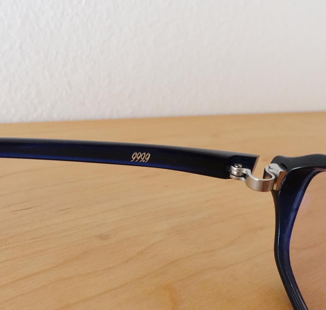 【美品】999.9 NP-86 × TALEX モアイパープル 偏光サングラス