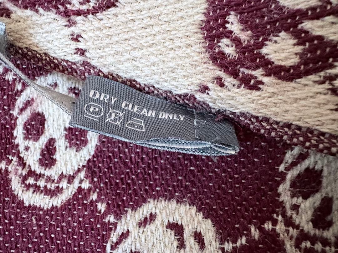 ALEXANDER MCQUEEN スカルリバーシブルマフラー