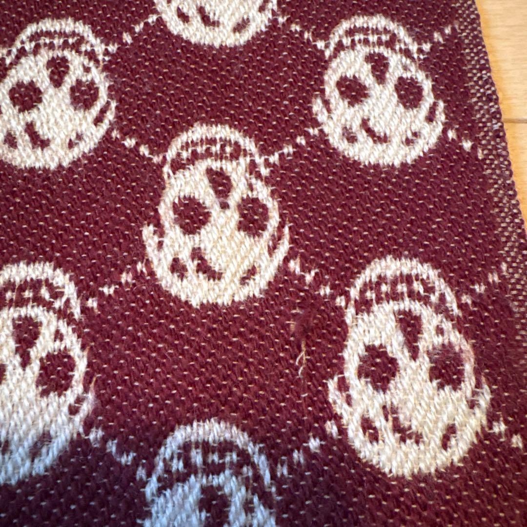 ALEXANDER MCQUEEN スカルリバーシブルマフラー