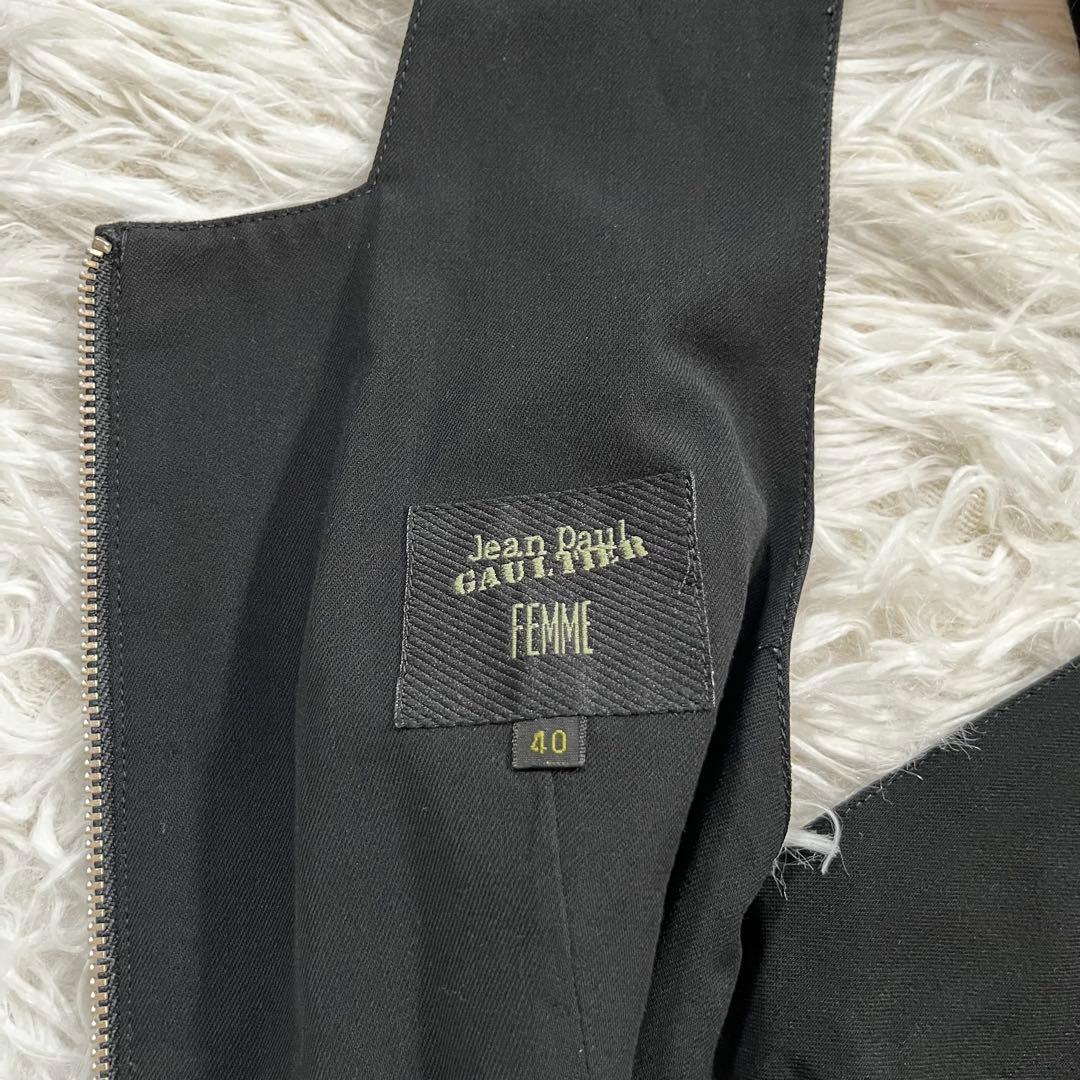 ジャンポール ゴルチエ　ショート　サロペット　オールインワン　ベルト　ブラック