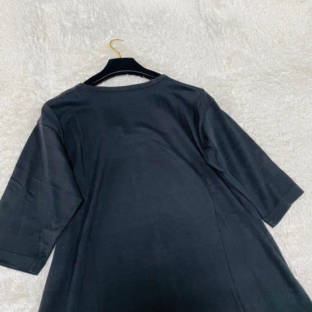 新品同様♡レア✨トクコプルミエヴォル　チュニック　コアラ　総柄　ストレッチ性　黒