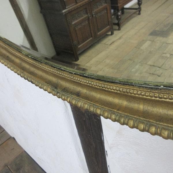 イギリス アンティーク 家具 ウォールミラー 壁掛け鏡 カフェ 英国 6383d