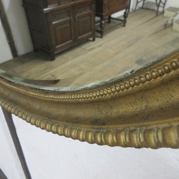 イギリス アンティーク 家具 ウォールミラー 壁掛け鏡 カフェ 英国 6383d