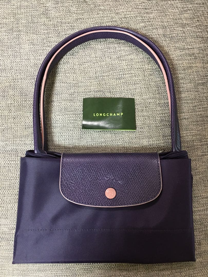 ロンシャンのプリアージュトートバッグ 折りたたみ Ｌ ビルベリー