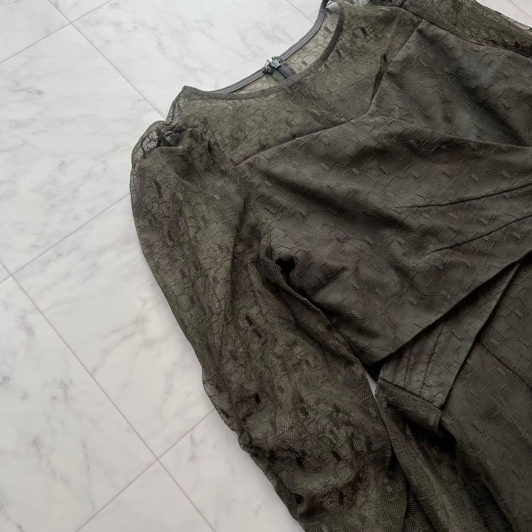 美品✨etoll エトル　カシュクールデザインフレアドレス　オケージョンドレス