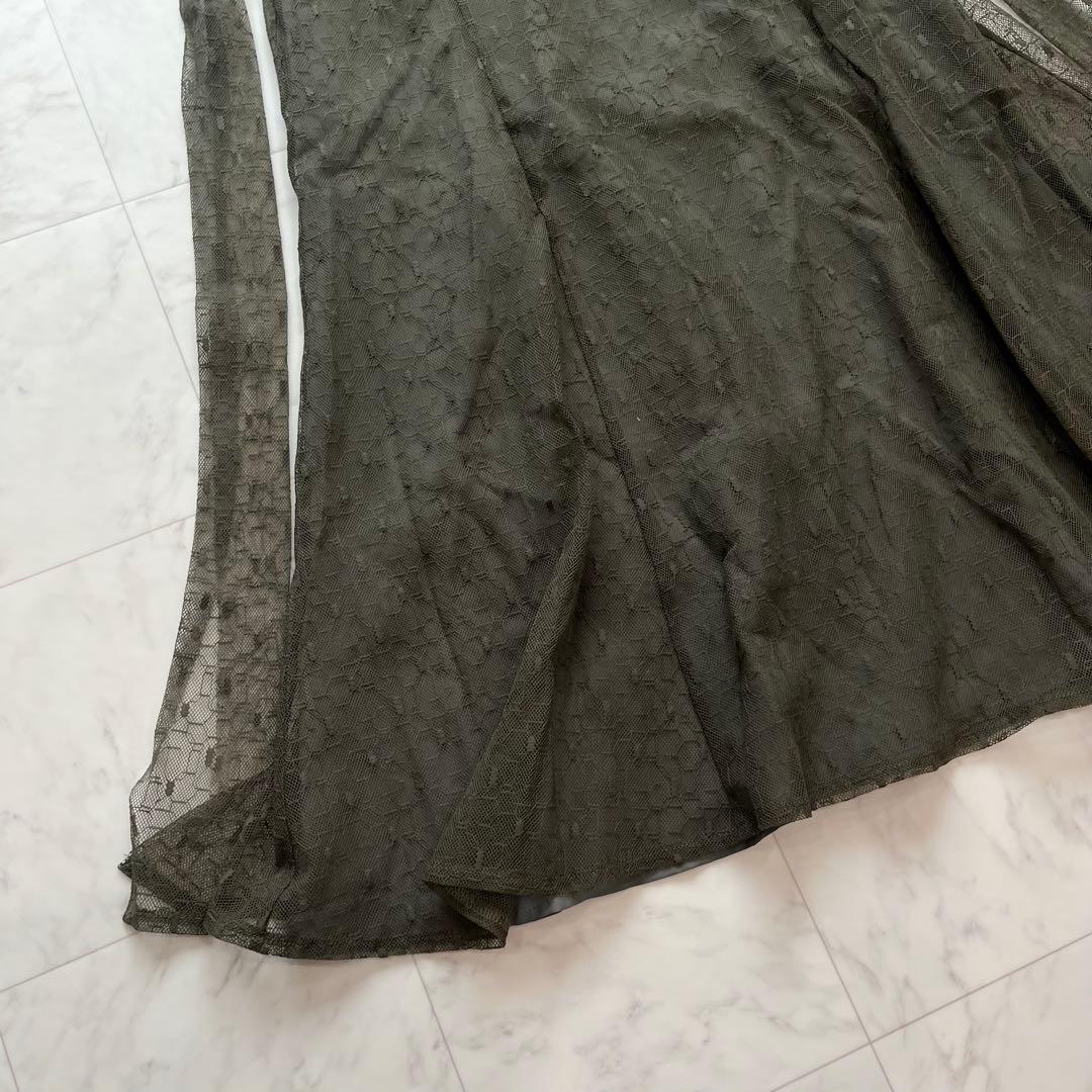 美品✨etoll エトル　カシュクールデザインフレアドレス　オケージョンドレス