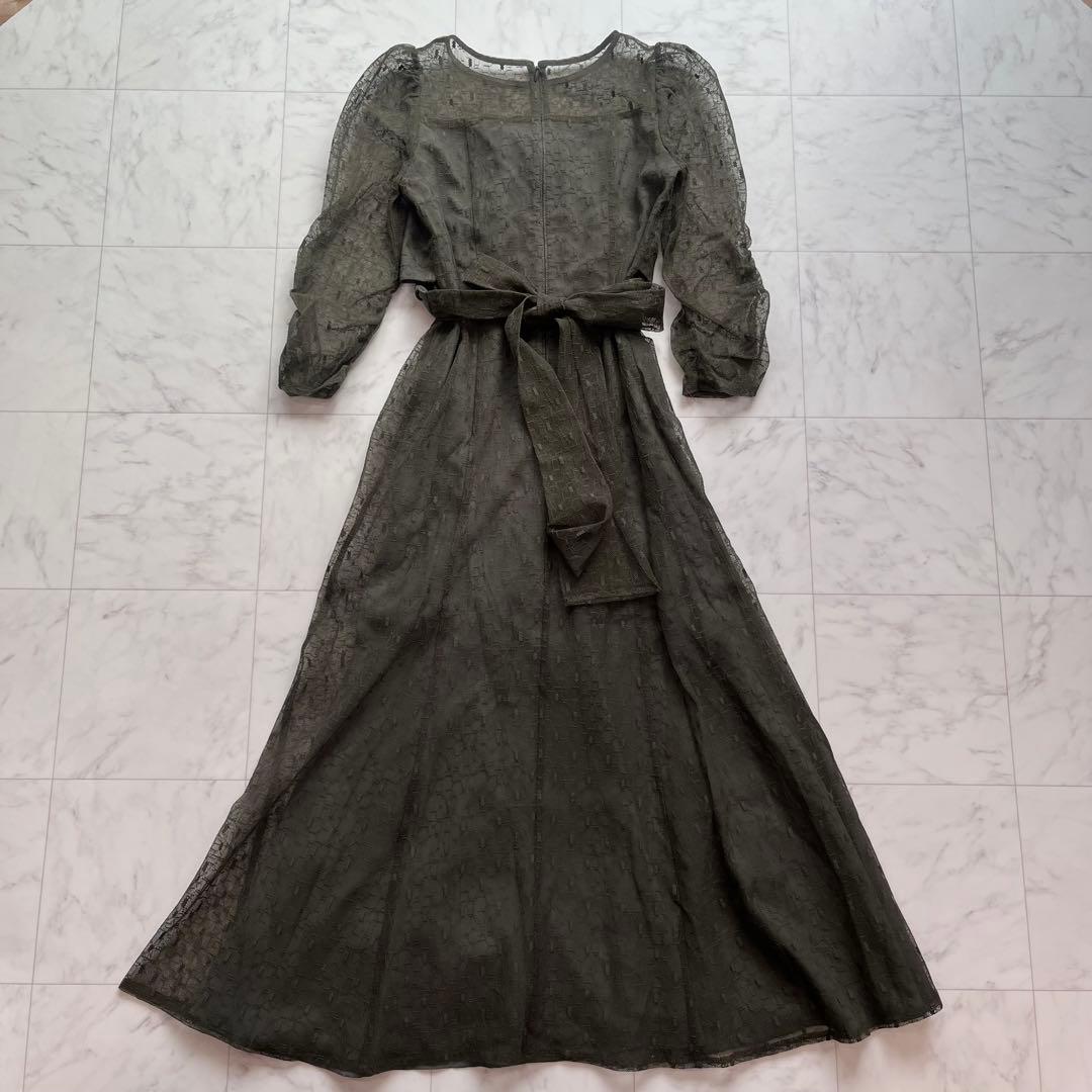 美品✨etoll エトル　カシュクールデザインフレアドレス　オケージョンドレス