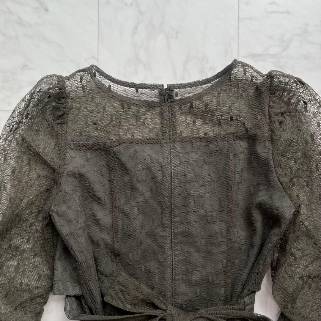 美品✨etoll エトル　カシュクールデザインフレアドレス　オケージョンドレス