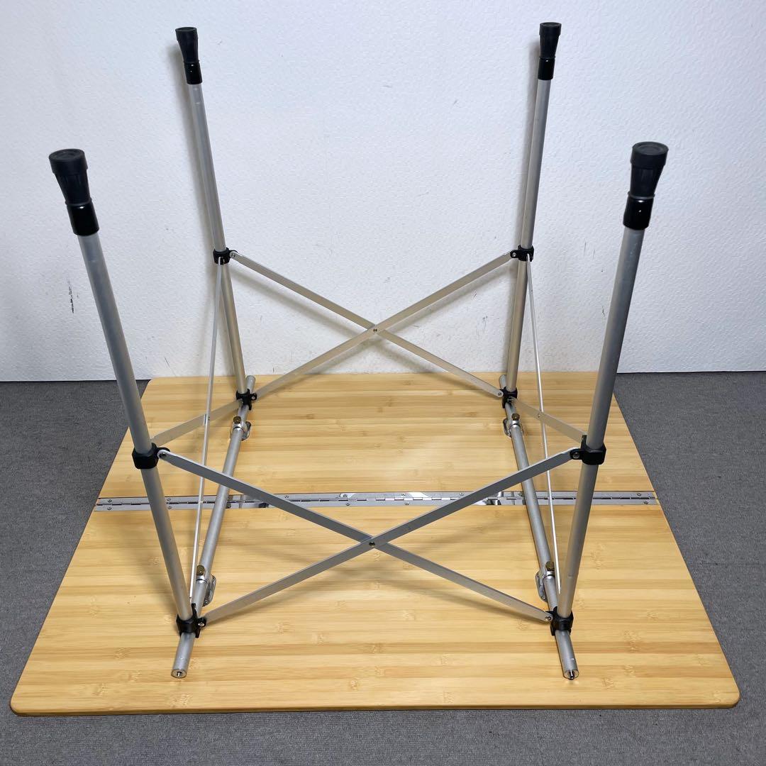  peak　LV-121T　アジャスタブルFテーブル竹　廃盤希少品