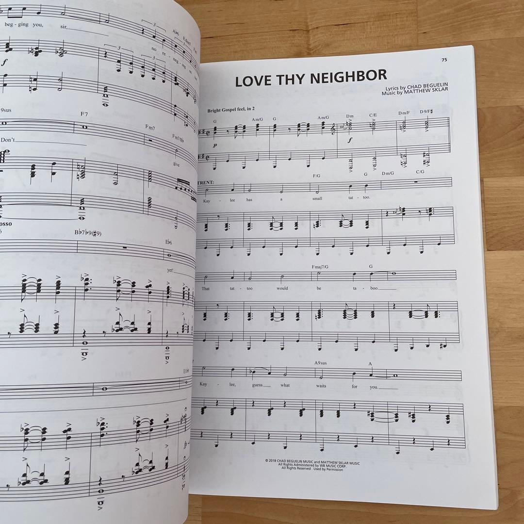 ニューヨーク　ブロードウェイ　プロム　楽譜