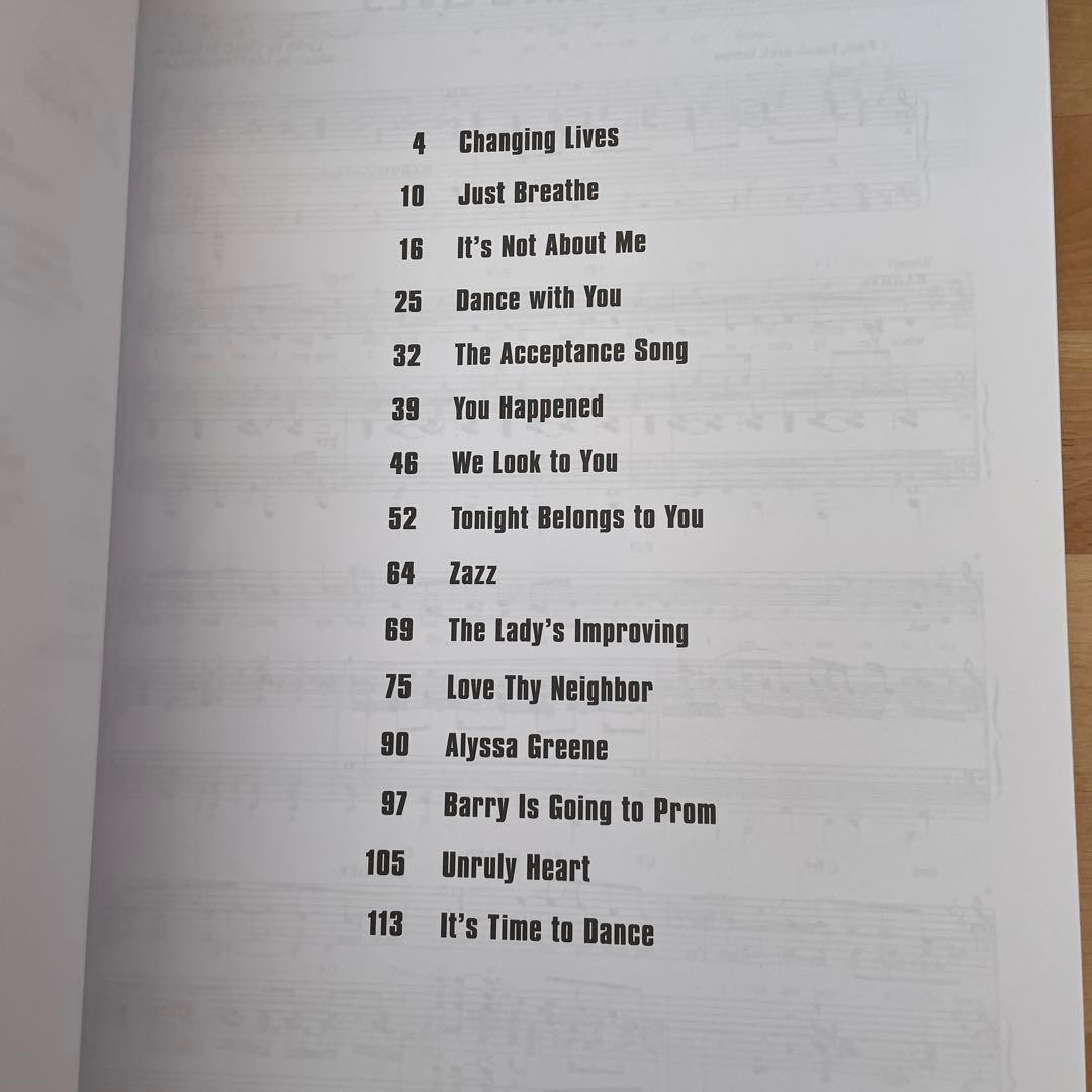 ニューヨーク　ブロードウェイ　プロム　楽譜