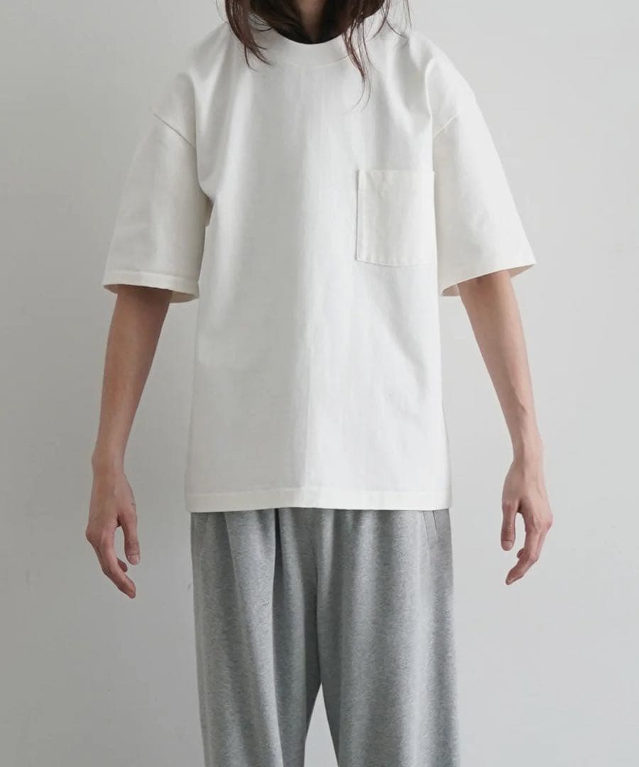 トップス AURALEE Heavy Weight Pocket Tee / WHITE