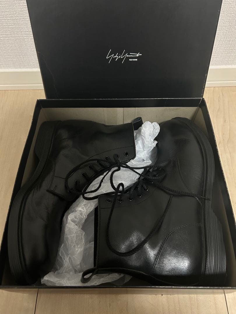 YohjiYamamotoPOURHOMME レザーブーツ　ブラック y's