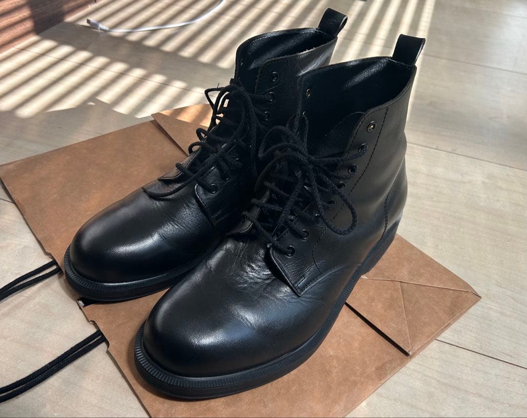 YohjiYamamotoPOURHOMME レザーブーツ　ブラック y's