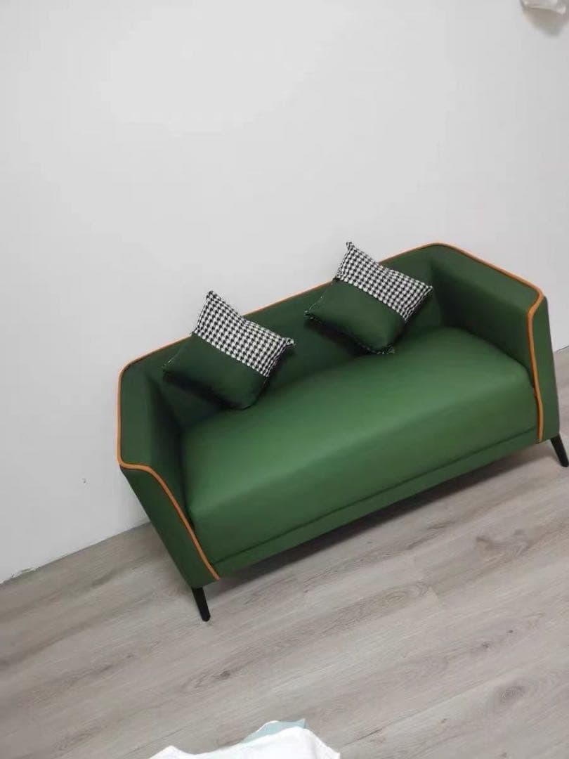 ソファ　2人掛け　コスパ　緑色