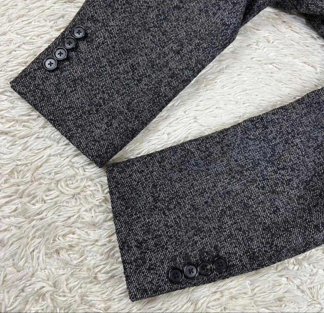 美品 マッキントッシュ ウールツイード テーラードジャケット グレー M相当