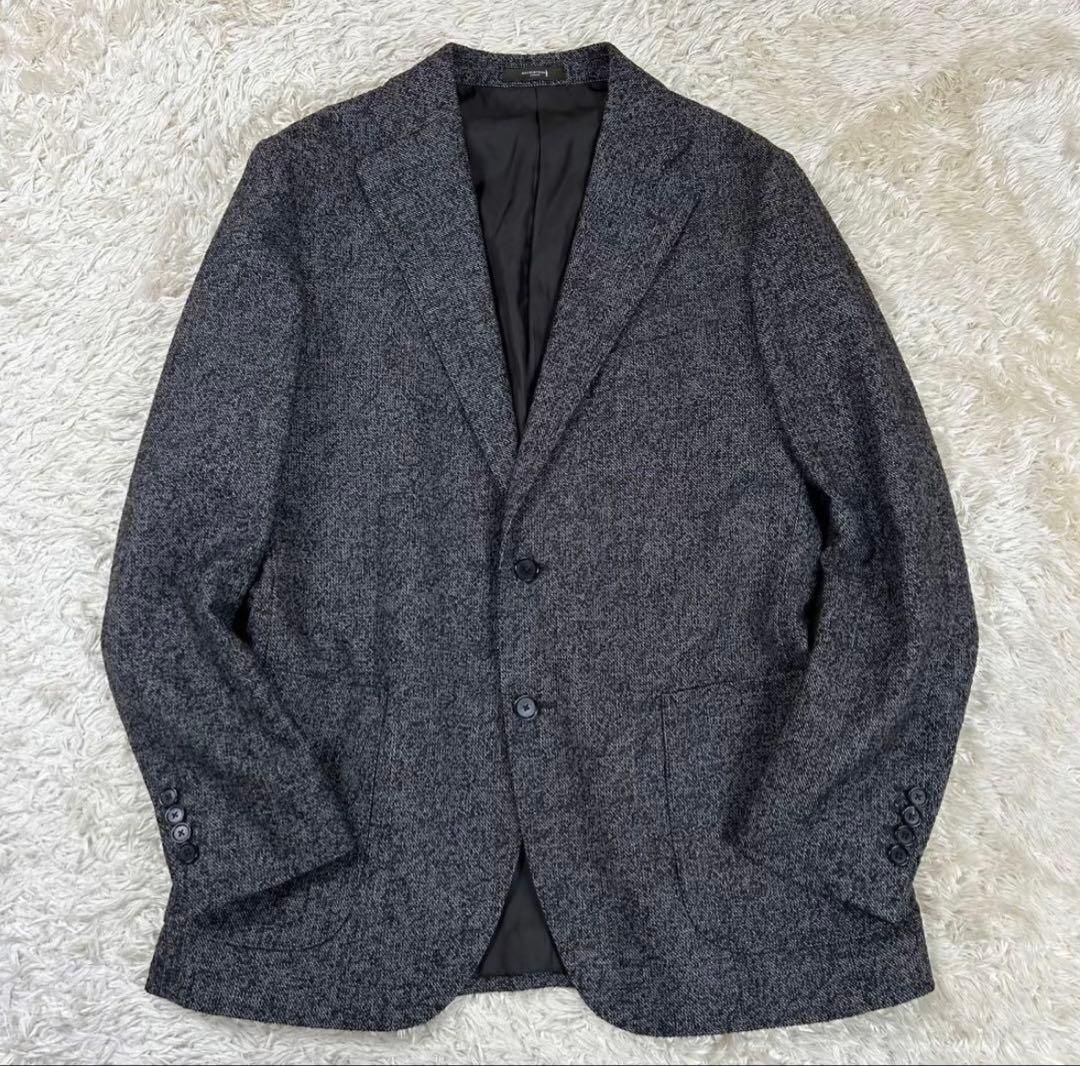 美品 マッキントッシュ ウールツイード テーラードジャケット グレー M相当