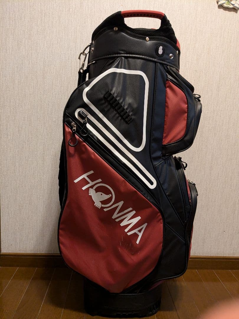 14分割　キャディーバッグ　ホンマ防水 ヘッドカバー付き