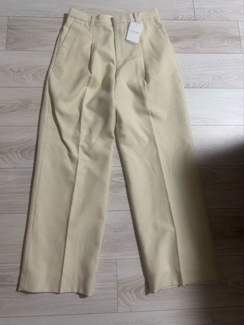 ループツイードストレートパンツ