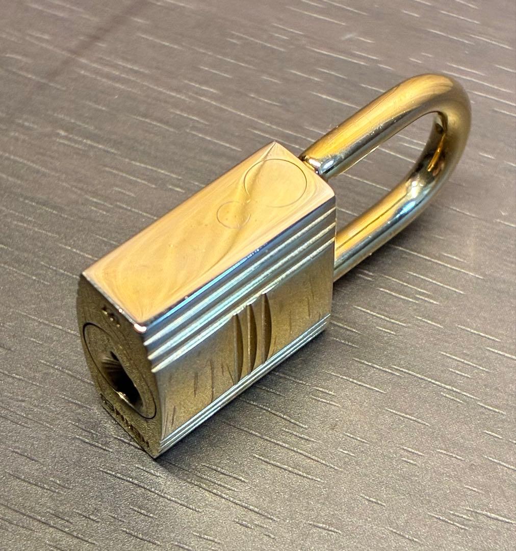 HERMESエルメス カデナ 127番 ゴールド 24Kメッキ 鍵付き 南京錠