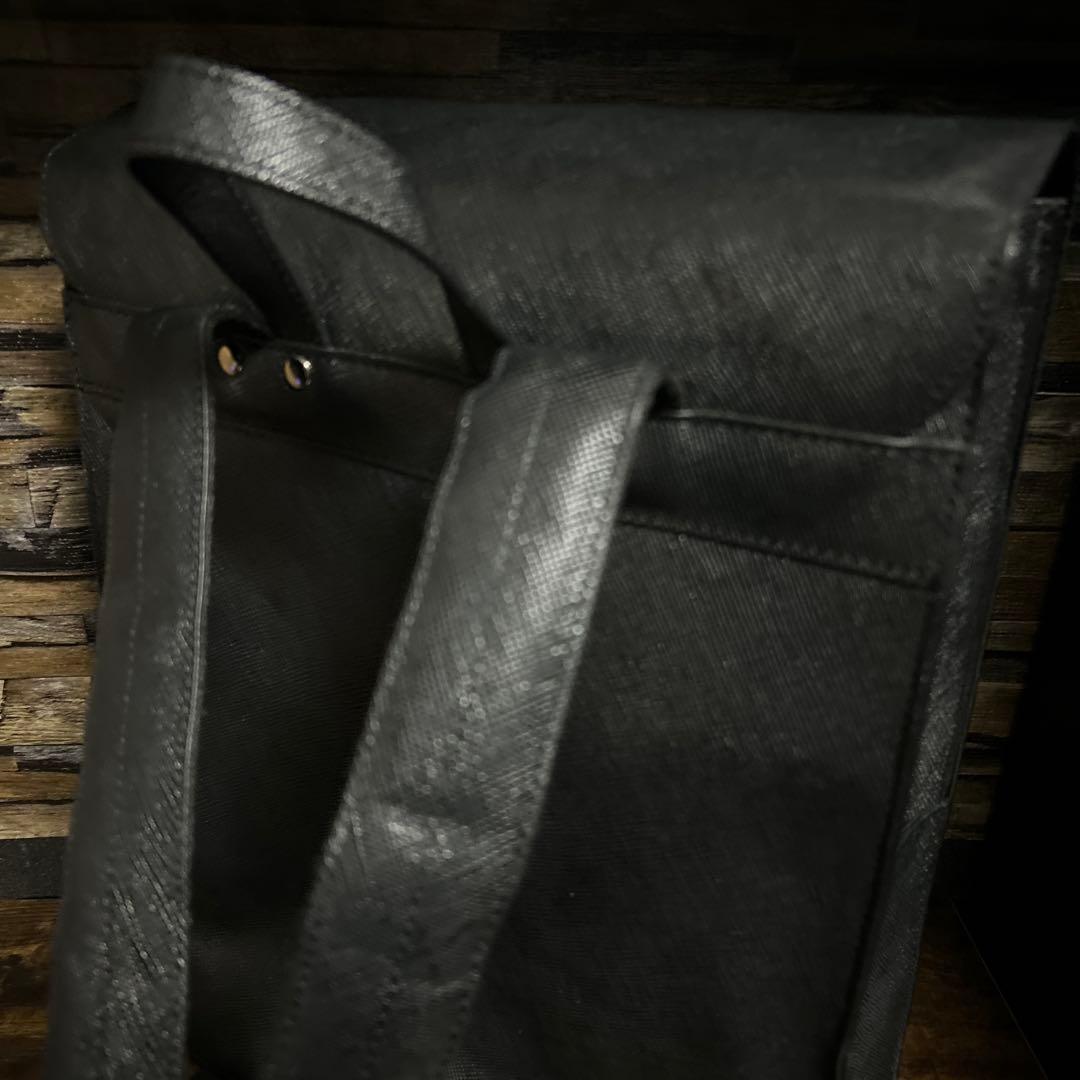 GOLDMEN 本革サフィアーノリュック TRANSIC ブラック　未使用